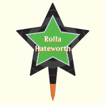 Roller Derby Jammer Star - Custom cake picks