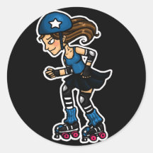 Roller Derby Jammer Stickers