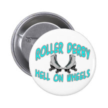 Roller Derby Pinback Button