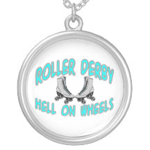 Roller Derby Roller Skating Personalized Necklace