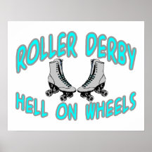 Roller Derby Roller Skating Posters