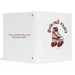 Roller Derby Skate - Red Vinyl Binders