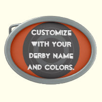 Roller Derby Skate Wheel belt buckles