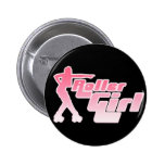 Roller Girl 80s Button
