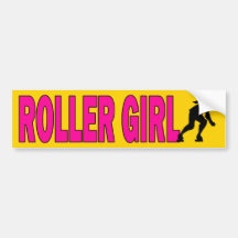Roller Girl Bumper Stickers