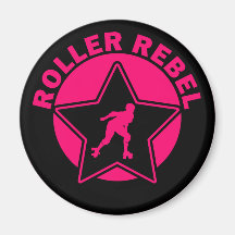 Roller Rebel Refrigerator Magnets