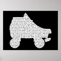 roller skate : brand new key poster
