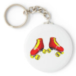 roller skates red key chains