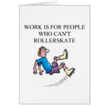 roller skating accident greeting cards