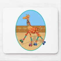 Roller Skating Giraffe at the Roller Rink