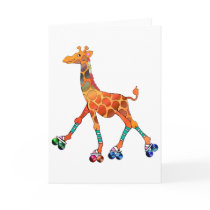 Roller Skating Giraffe