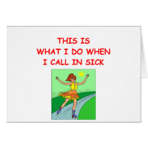 roller skating greeting card