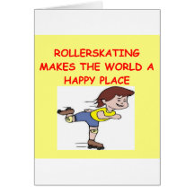 roller skating greeting cards