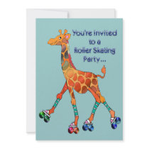Roller Skating Party Giraffe