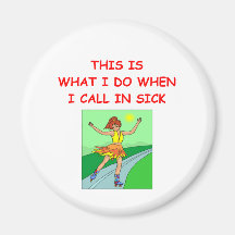 roller skating refrigerator magnets
