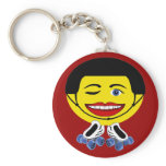 roller smiley keychains