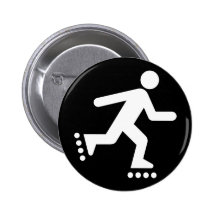Rollerblade Symbol Button