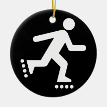Rollerblade Symbol Ornament