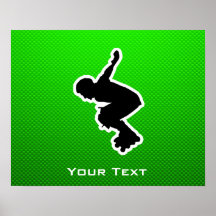 Rollerblading cop poster