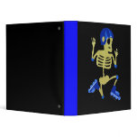 Rollerblading Skeleton Binder