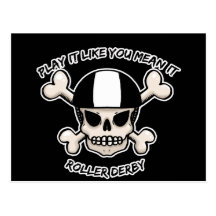 Rollerderby play it like you mean it post cards
