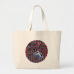 rollergirl plaid attack canvas bag