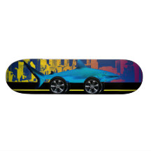 Rolling on 22 's [ SHARK ] Skateboard