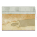 rolling pin dough flour kitchen baking note card cards