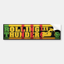Rolling Thunder XXV Chopper Bike VSR Ribbon Bumper Stickers