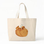 roly poly honey bear tote bag