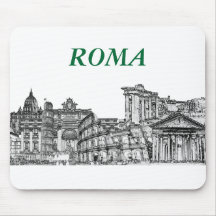 Roma, Rome... travel souvenir gifts Mousepad