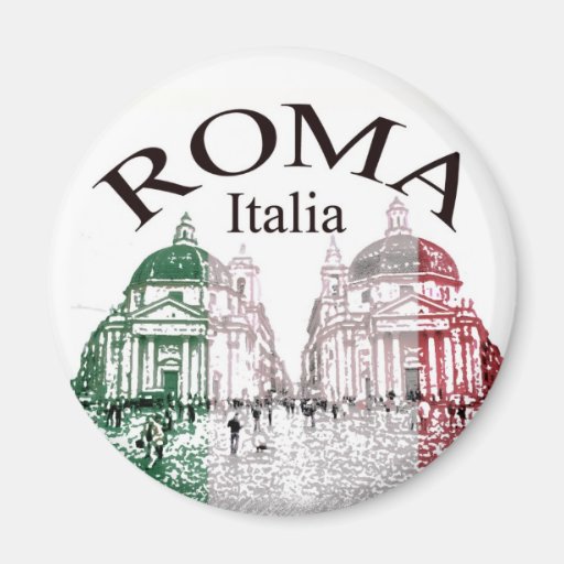 Roma Stamped Fridge Magnet