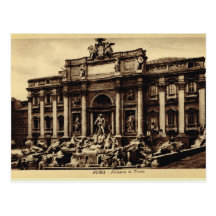 Roma  Trevi Fountain Postcard