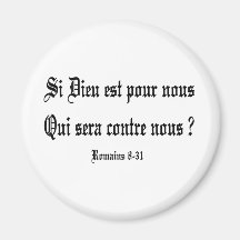 Romains 8-31 Noir Magnets