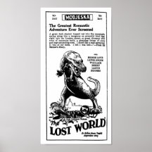 Roman 1925 perdu d'Arthur Conan Doyle du monde Poster
