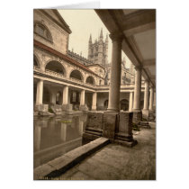 Roman Baths and Abbey III, Bath, Somerset, England Greeting Card