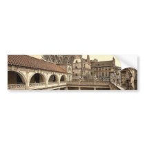 Roman Baths and Abbey, IV, Bath, England classic P Bumper Stickers