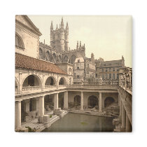 Roman Baths and Abbey IV, Bath, Somerset, England Refrigerator Magnet