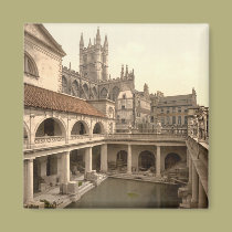 Roman Baths and Abbey IV, Bath, Somerset, England magnets