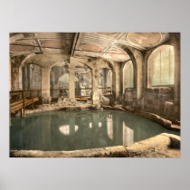 Roman Baths and Abbey V, Bath, Somerset, England Poster