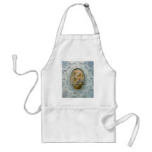 Roman Ceiling Latin Inscribed, Angel and God Apron