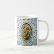 Roman Ceiling Latin Inscribed, Angel and God Coffee Mug
