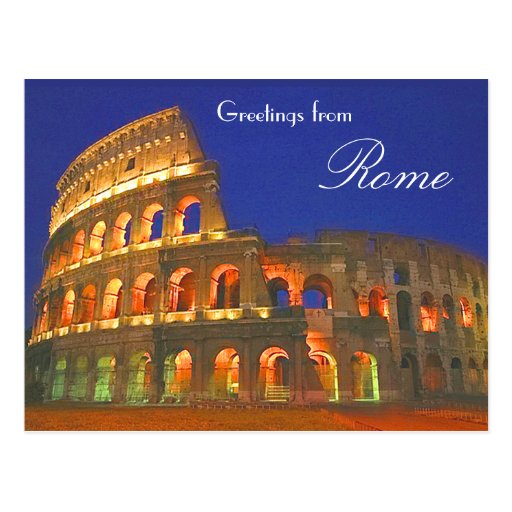 Roman Coliseum Post Card