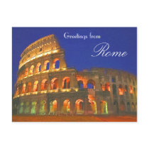 Roman Coliseum Post Card