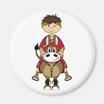 Roman Emperor & Horse Magnet