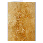 Roman Gladiator Graffiti Greeting Card