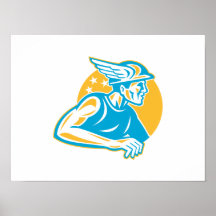 Roman God Mercury Hermes Posters