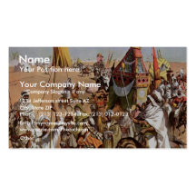 Roman Hippodrome 3 Ring Circus Vintage Theatre Business Cards