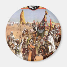 Roman Hippodrome 3 Ring Circus Vintage Theatre Refrigerator Magnets