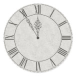 Roman Numeral Clock Face B&W Sticker